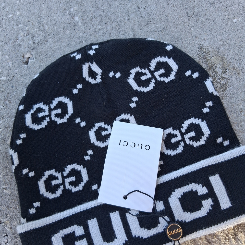 Gucci Black and White Beanie